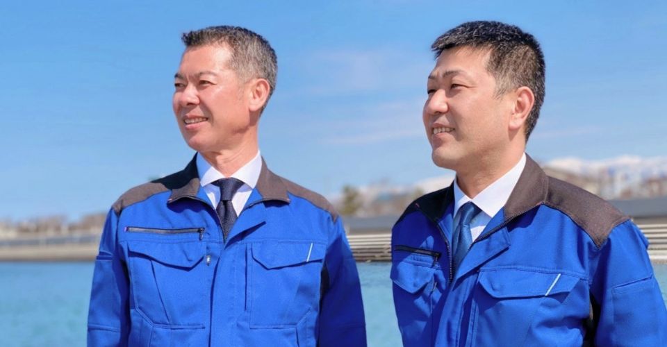 代表取締役会長 右井 博幸（左）／代表取締役社長 舟橋 正樹（右）